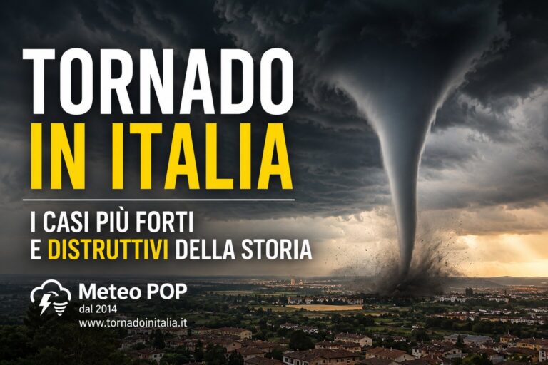 Tornado in Italia: i Tornado più Forti e Distruttivi della Storia
