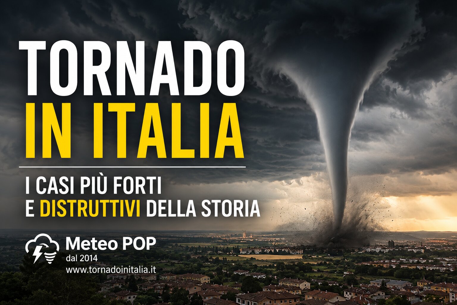 Tornado in Italia: i Tornado più Forti e Distruttivi della Storia