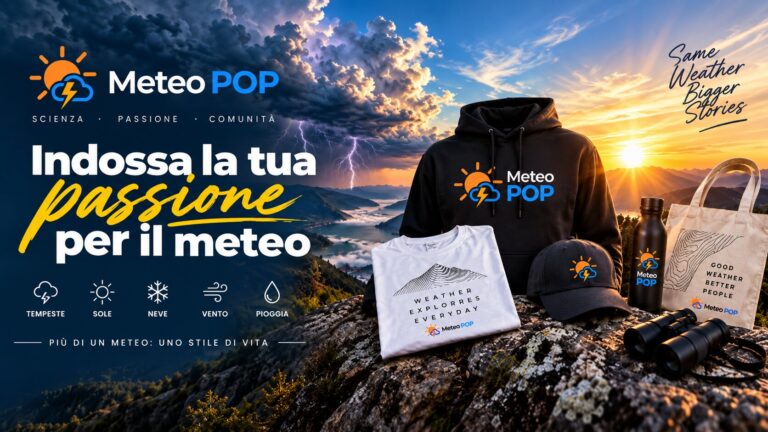 È online il nuovo Meteo POP Shop: la passione per il meteo adesso si indossa